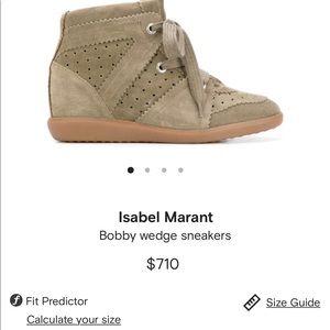 Isabel Marant Etoile Bobby wedge sneakers